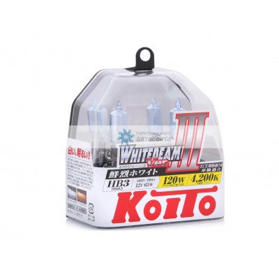 Набор галогеновых ламп Koito HB3 P0756W Whitebeam III 4000K